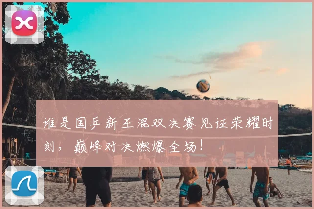 谁是国乒新王混双决赛见证荣耀时刻,巅峰对决燃爆全场!